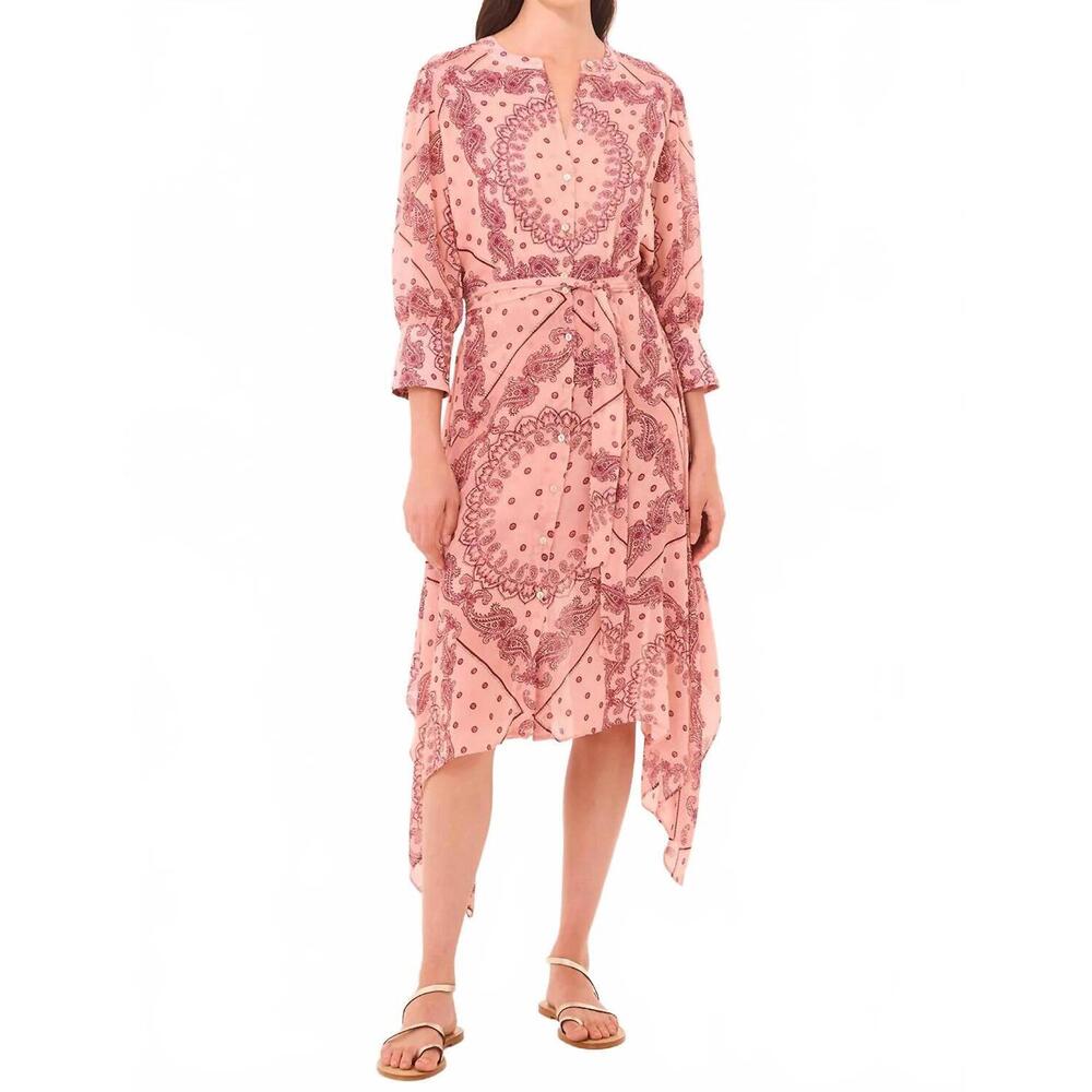 NEW MISA LOS ANGELES solmaz midi dress in rose bandana